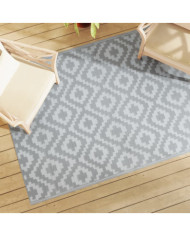 Tapis d'extérieur ARAKIL gris 140 x 200 cm PP | Mobilier & Déco