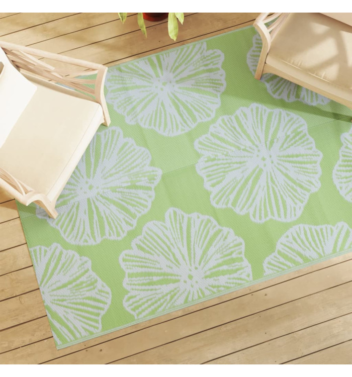 Tapis d'extérieur ARAKIL vert 140 x 200 cm PP | Mobilier & Déco