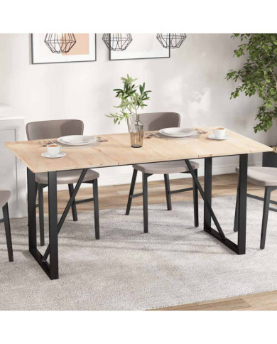 Dessus de table 3 pcs 80x53x1,7cm rectangulaire bois pin massif | Mobilier & Déco