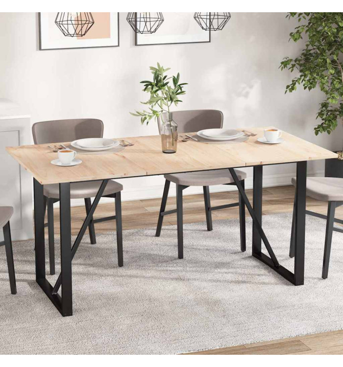 Dessus de table 3 pcs 80x53x1,7cm rectangulaire bois pin massif | Mobilier & Déco