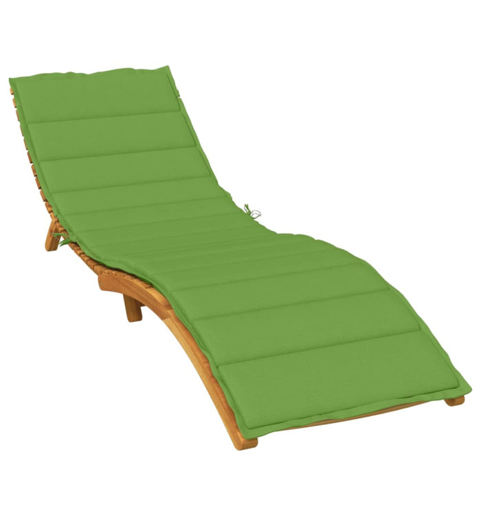 Coussin de chaise longue vert mélangé 200x50x4 cm tissu | Mobilier & Déco