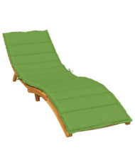 Coussin de chaise longue vert mélangé 200x50x4 cm tissu | Mobilier & Déco