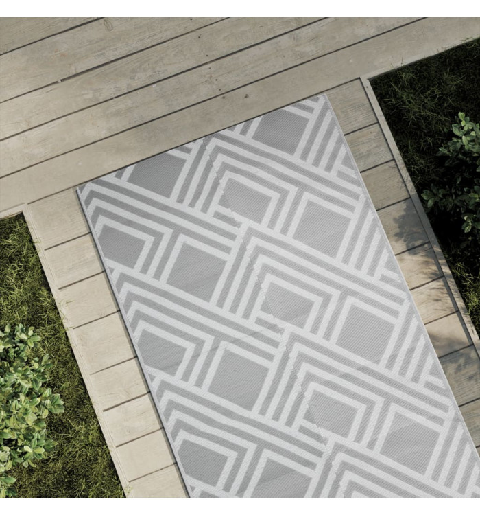 Tapis d'extérieur ARAKIL gris 80 x 150 cm PP | Mobilier & Déco