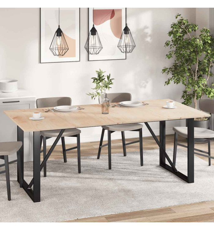 Dessus de table 4pcs 100x50x1,7cm rectangulaire bois pin massif | Mobilier & Déco