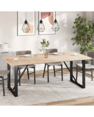 Dessus de table 4pcs 100x50x1,7cm rectangulaire bois pin massif | Mobilier & Déco