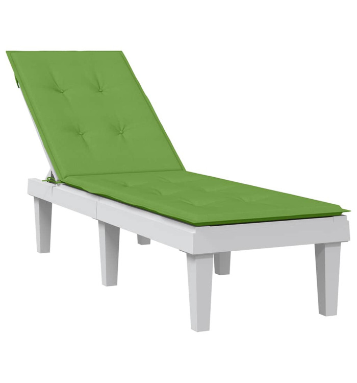 Coussin de chaise longue vert mélangé (75+105) x 50 x 4 cm tissu | Mobilier & Déco