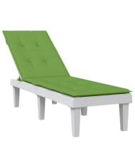 Coussin de chaise longue vert mélangé (75+105) x 50 x 4 cm tissu | Mobilier & Déco