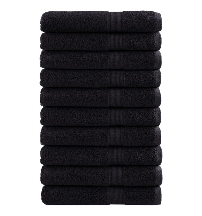 Serviettes de sauna de qualité supérieure SOLUND 10 pcs noir | Mobilier & Déco