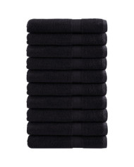 Serviettes de sauna de qualité supérieure SOLUND 10 pcs noir | Mobilier & Déco