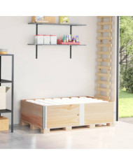 Colliers de palette 2 pcs 150x100 cm bois de pin solide | Mobilier & Déco