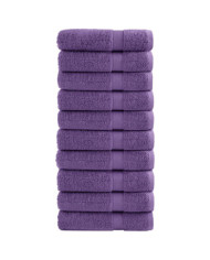 Serviettes de douche de qualité supérieure SOLUND 10 pcs violet | Mobilier & Déco