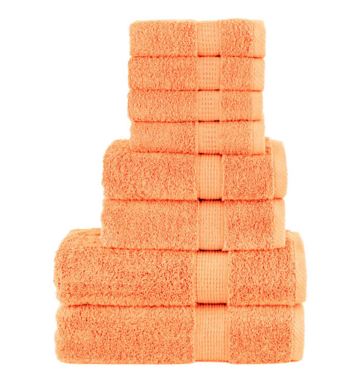 Ensemble de serviettes de qualité supérieure SOLUND 8pcs orange | Mobilier & Déco