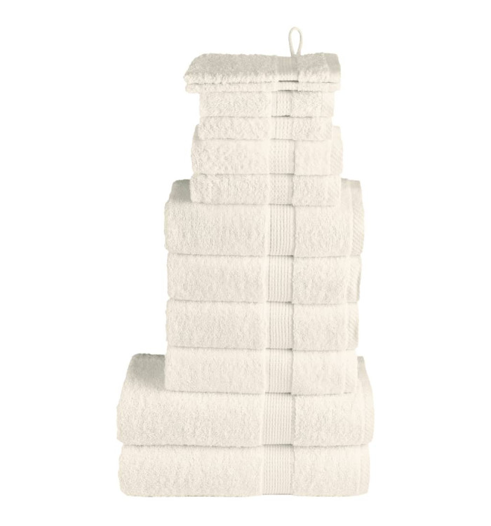 Ensemble de serviettes de qualité supérieure SOLUND 12pcs crème | Mobilier & Déco