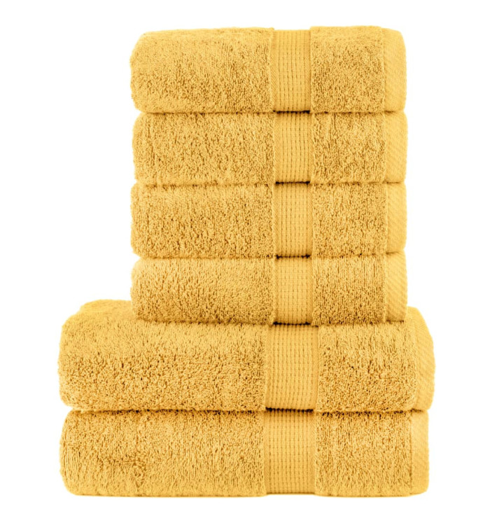 Ensemble de serviettes de qualité supérieure SOLUND 6 pcs doré | Mobilier & Déco