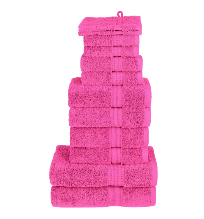 Ensemble de serviettes de qualité supérieure SOLUND 12 pcs rose | Mobilier & Déco
