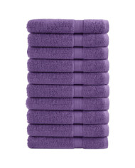 Serviettes de sauna de qualité supérieure SOLUND 10 pcs violet | Mobilier & Déco