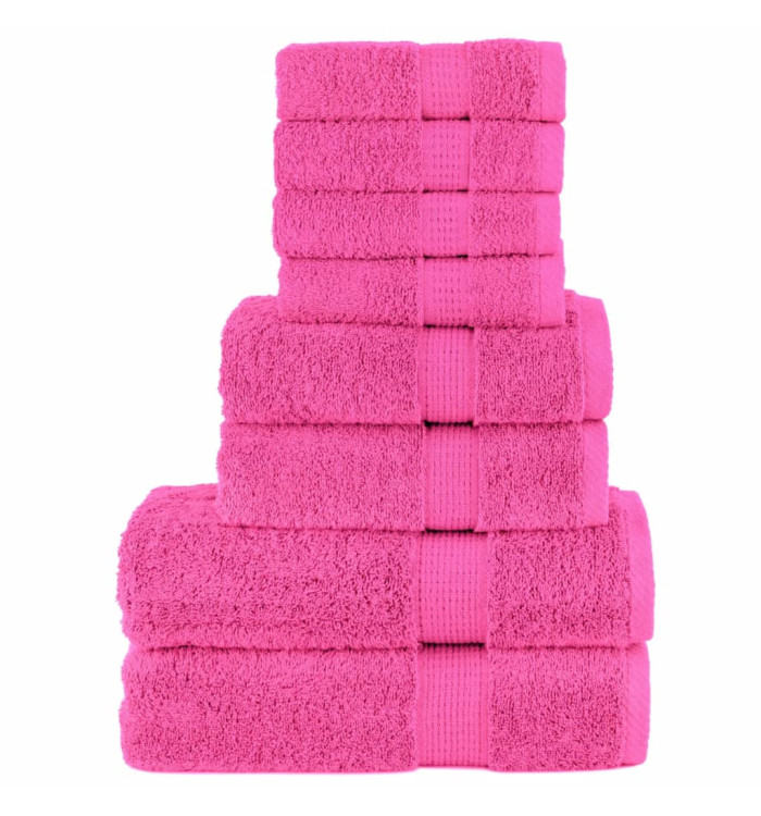 Ensemble de serviettes de qualité supérieure SOLUND 8 pcs rose | Mobilier & Déco