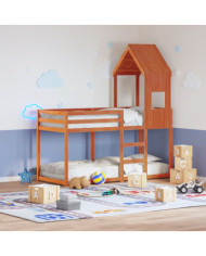 Toit de lit pour enfants 55x99x139,5 cm bois de pin massif | Mobilier & Déco