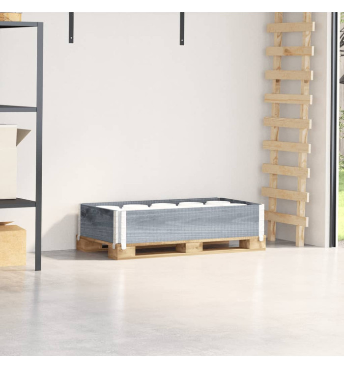 Collier de palette gris 100x50 cm bois de pin solide | Mobilier & Déco