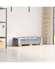 Collier de palette gris 100x50 cm bois de pin solide | Mobilier & Déco