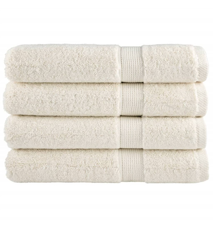 Serviettes de sauna de qualité supérieure SOLUND 4 pcs crème | Mobilier & Déco