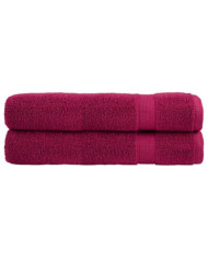 Serviettes de qualité supérieure SOLUND 2 pcs bordeaux 600 g/m² | Mobilier & Déco