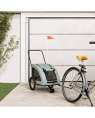 Remorque de vélo pour animaux de compagnie gris | Mobilier & Déco