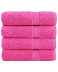 Serviettes de douche de qualité supérieure SOLUND 4 pcs rose | Mobilier & Déco