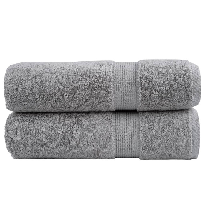 Essuie-mains de qualité supérieure SOLUND 2 pcs gris 600 g/m² | Mobilier & Déco