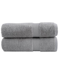 Essuie-mains de qualité supérieure SOLUND 2 pcs gris 600 g/m² | Mobilier & Déco