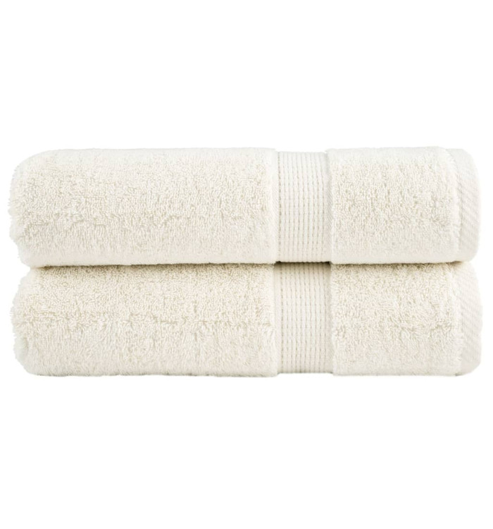Serviettes de douche de qualité supérieure SOLUND 2 pcs crème | Mobilier & Déco
