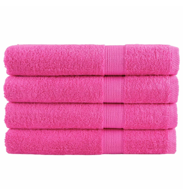 Serviettes de sauna de qualité supérieure SOLUND 4 pcs rose | Mobilier & Déco
