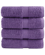 Serviettes d'invité de qualité supérieure SOLUND 4 pcs violet | Mobilier & Déco