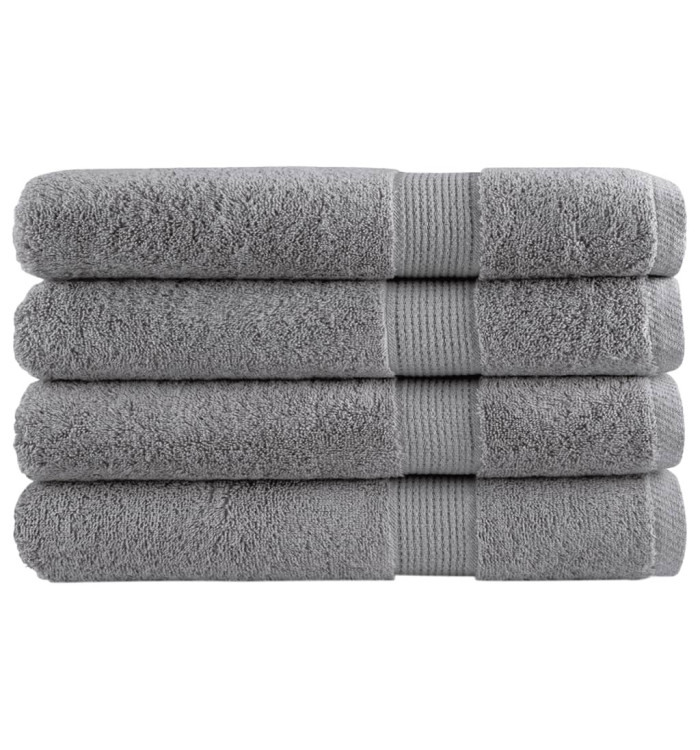 Serviettes de qualité supérieure SOLUND 4 pcs gris 600 g/m² | Mobilier & Déco