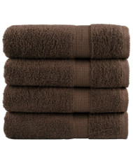 Serviettes de bain de qualité supérieure SOLUND 4 pcs marron | Mobilier & Déco