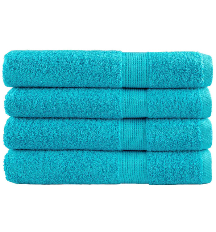 Serviettes de qualité supérieure SOLUND 4 pcs turquoise | Mobilier & Déco