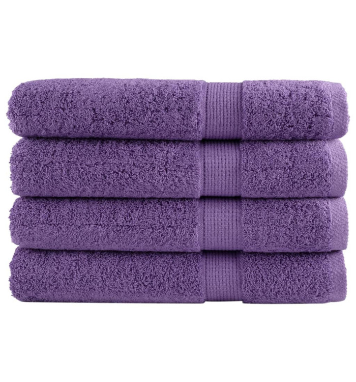 Serviettes de qualité supérieure SOLUND 4 pcs violet 600 g/m² | Mobilier & Déco