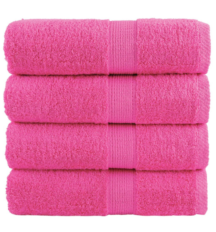 Serviettes d'invité de qualité supérieure SOLUND 4 pcs rose | Mobilier & Déco