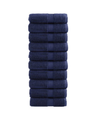 Serviettes d'invité de qualité sup. SOLUND 10 pcs bleu marine | Mobilier & Déco