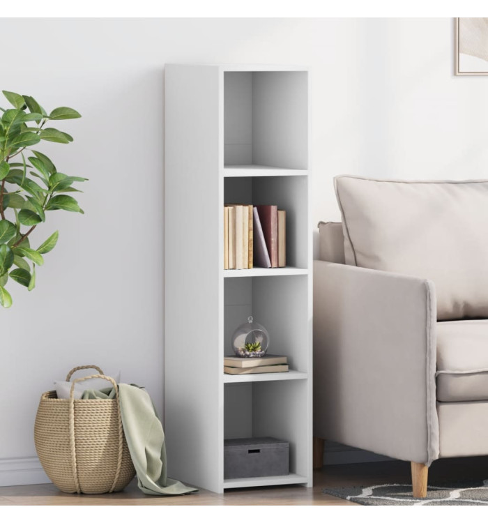 Buffet blanc 30x41x124 cm bois d'ingénierie | Mobilier & Déco