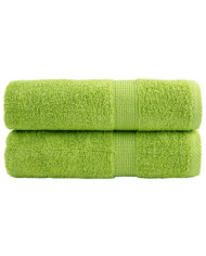 Essuie-mains de qualité supérieure SOLUND 2 pcs vert pomme | Mobilier & Déco