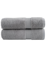 Serviettes de bain de qualité supérieure SOLUND 2 pcs gris | Mobilier & Déco