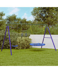 Jeu d'extérieur avec balançoire, trapèze et balançoire soucoupe | Mobilier & Déco