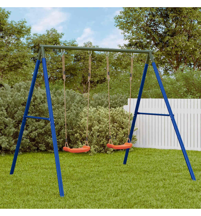 Ensemble de balançoire d'extérieur avec 2 balançoires | Mobilier & Déco