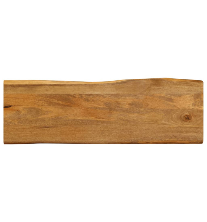 Dessus de table 140x40x2,5 cm bord vivant bois massif manguier | Mobilier & Déco