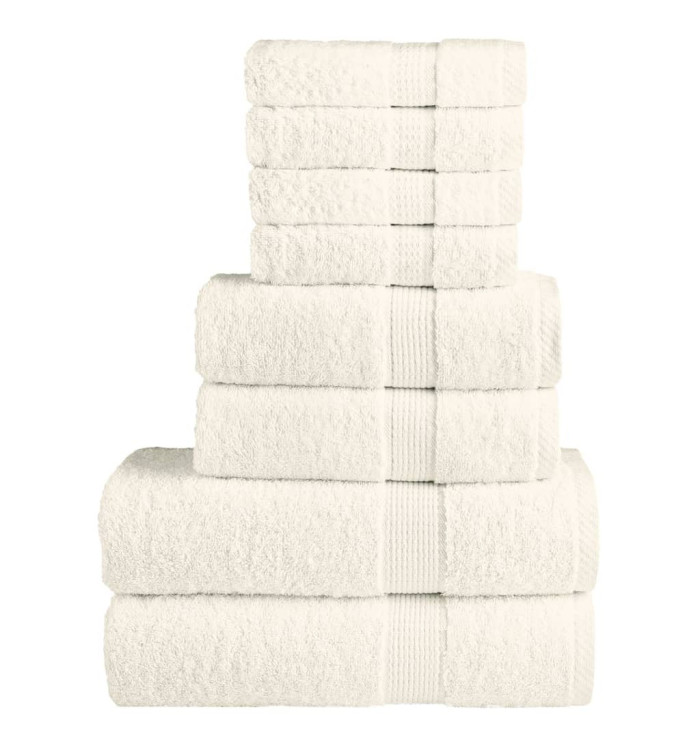 Ensemble de serviettes de qualité supérieure SOLUND 8 pcs crème | Mobilier & Déco