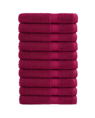 Serviettes de qualité supérieure SOLUND 10pcs bordeaux 600 g/m² | Mobilier & Déco