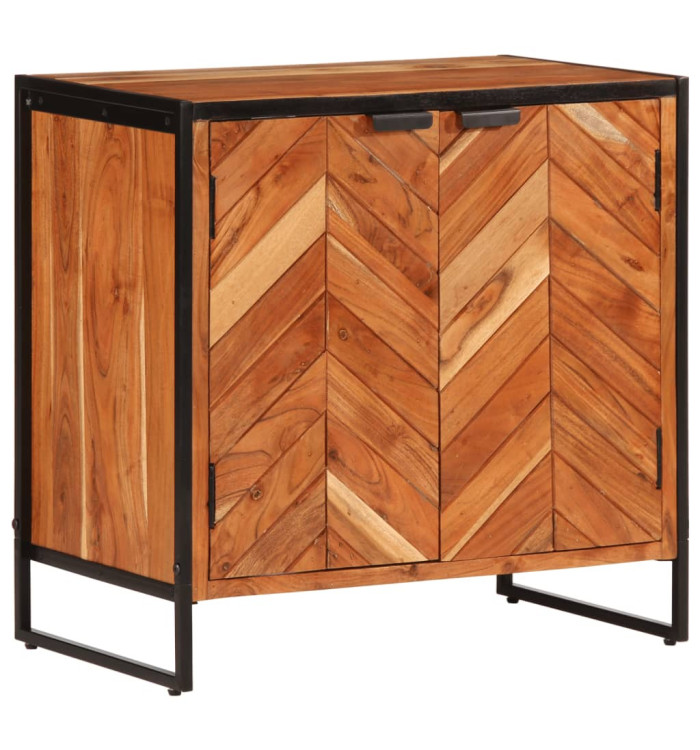 Armoire à chaussures 67x38x65 cm bois d'acacia massif | Mobilier & Déco