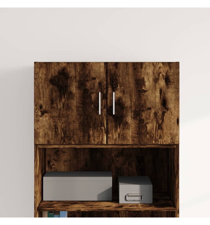 Armoire murale chêne fumé 70x42,5x40 cm bois d'ingénierie | Mobilier & Déco