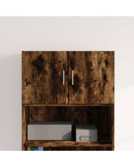 Armoire murale chêne fumé 70x42,5x40 cm bois d'ingénierie | Mobilier & Déco